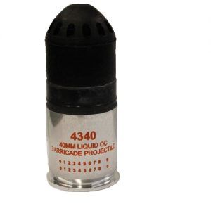 CTS--4340    40MM OC Liquid Barricade, Spin Stabilized, 4.1" Long