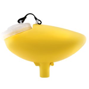 Gravity Twist Lock Hopper - 160 Round - Yellow